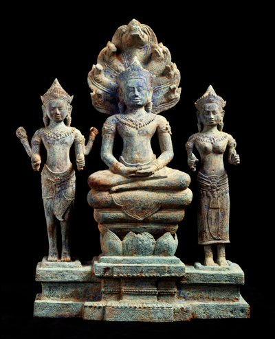 Buddha and Avalokitesvaras by Cambodian School
